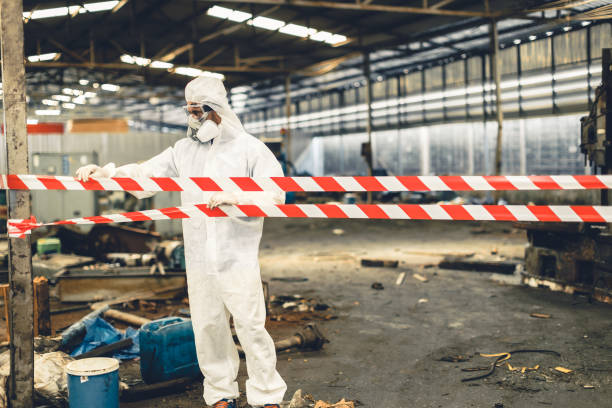 Professional Crime Scene Cleanup technician working in Covington, VA